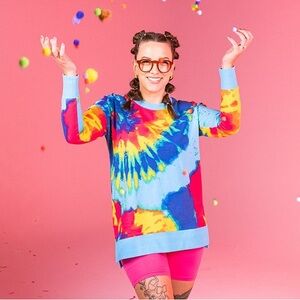 LuLaRoe Hannah Sweatshirt - Tie Dye